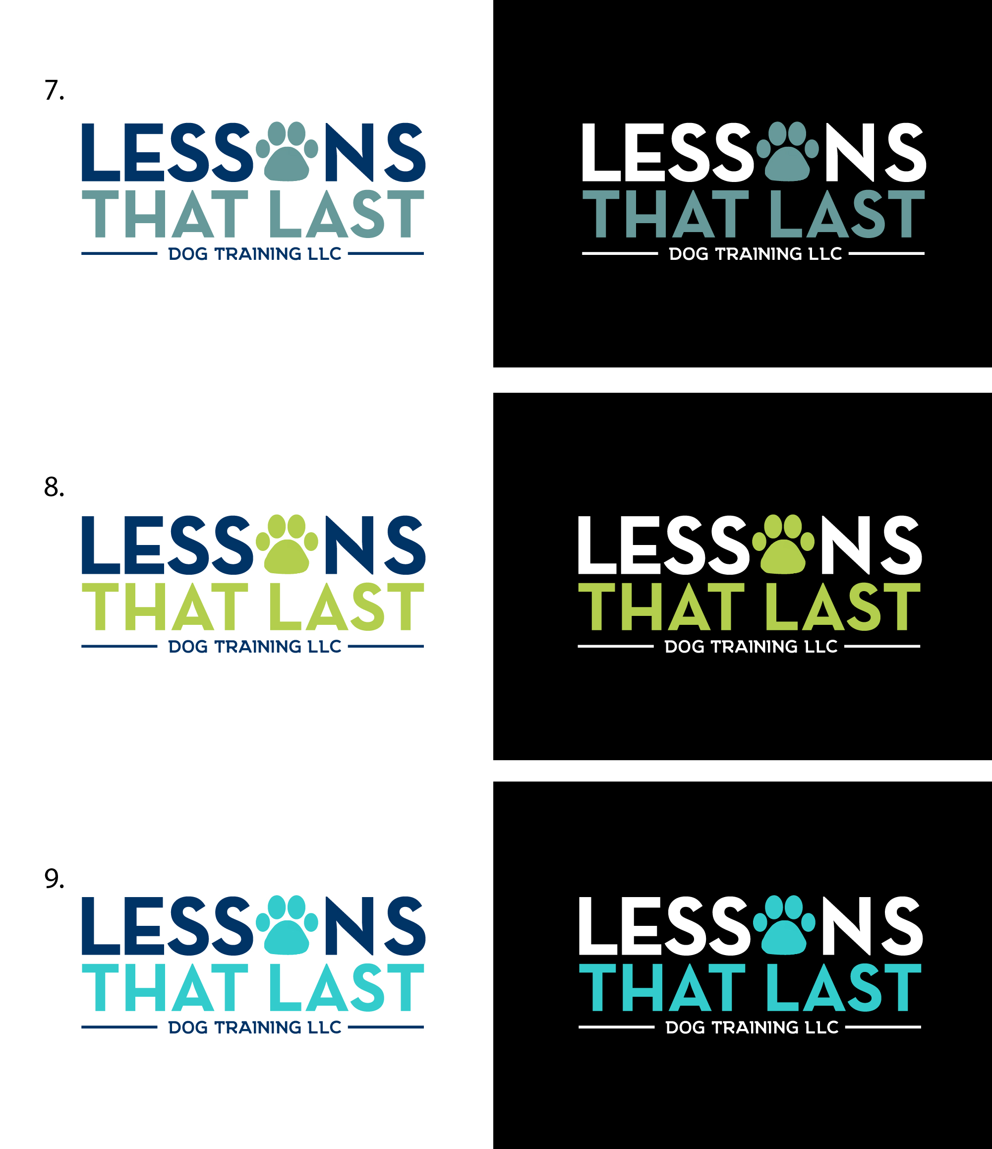 Logo Design by Fk_Design for Lessons That Last Dog Training LLC | Design #24703327