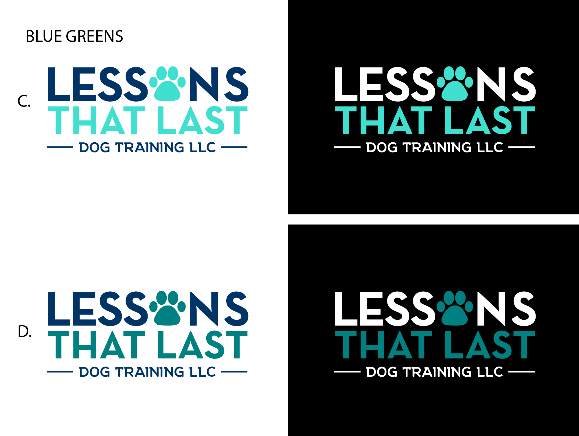 Logo Design by Fk_Design for Lessons That Last Dog Training LLC | Design #24721523