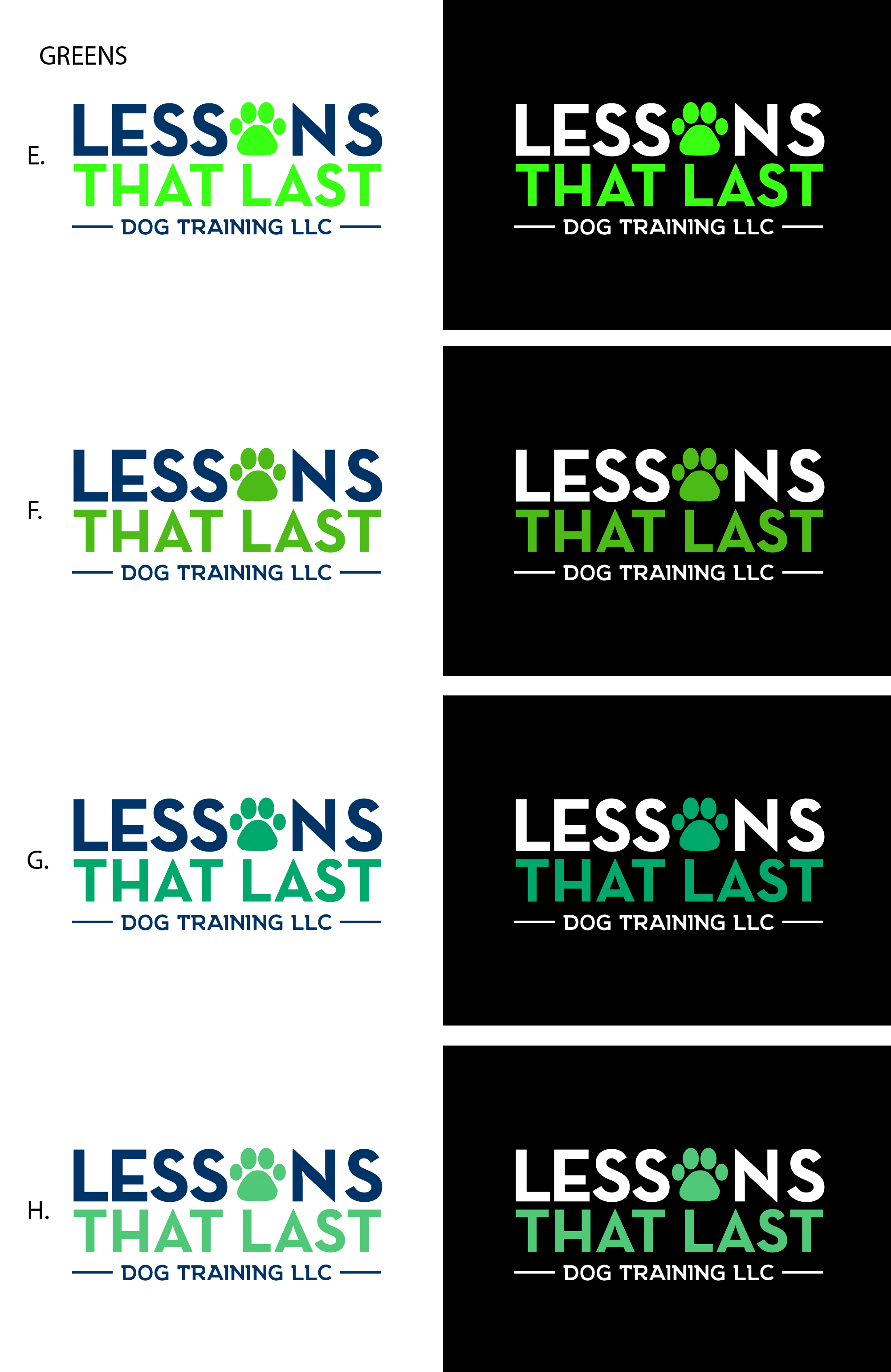 Logo Design by Fk_Design for Lessons That Last Dog Training LLC | Design #24721524
