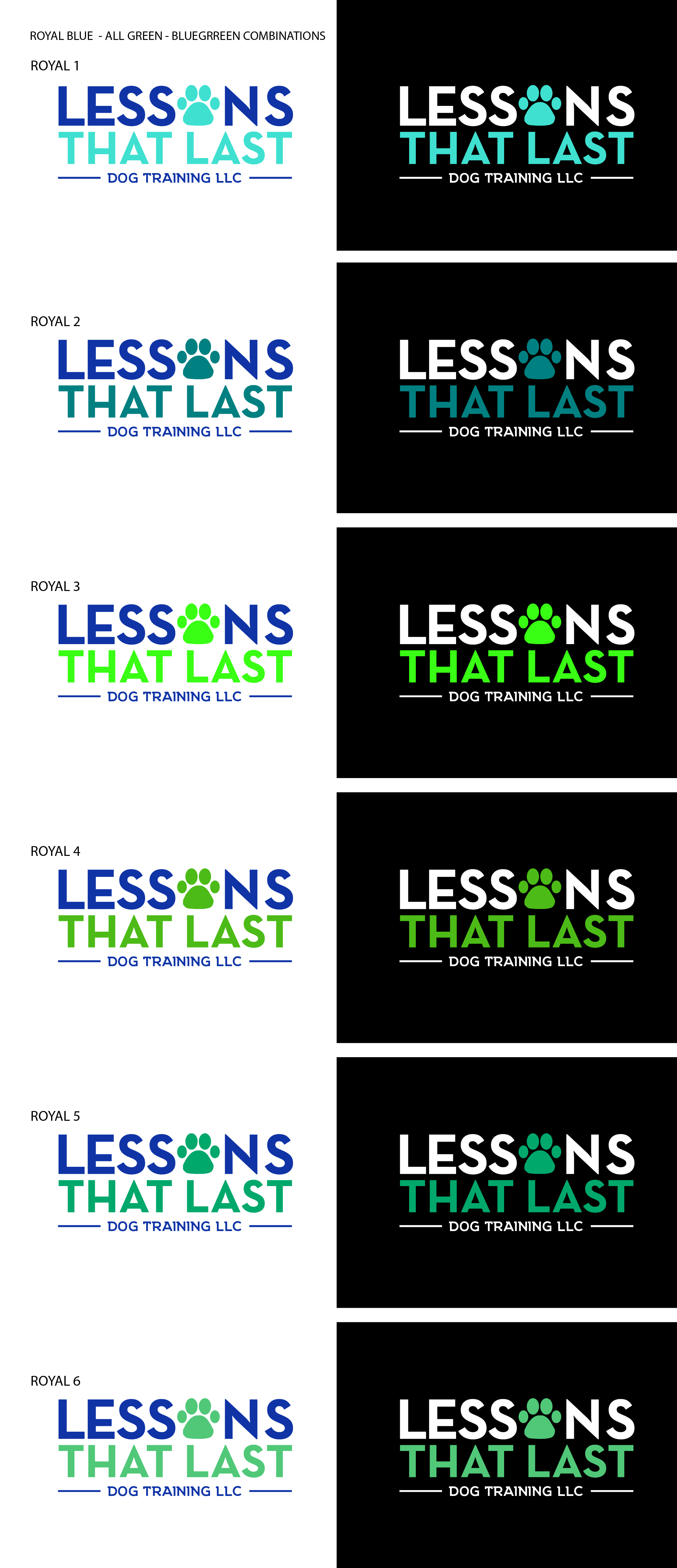 Logo Design by Fk_Design for Lessons That Last Dog Training LLC | Design #24727574