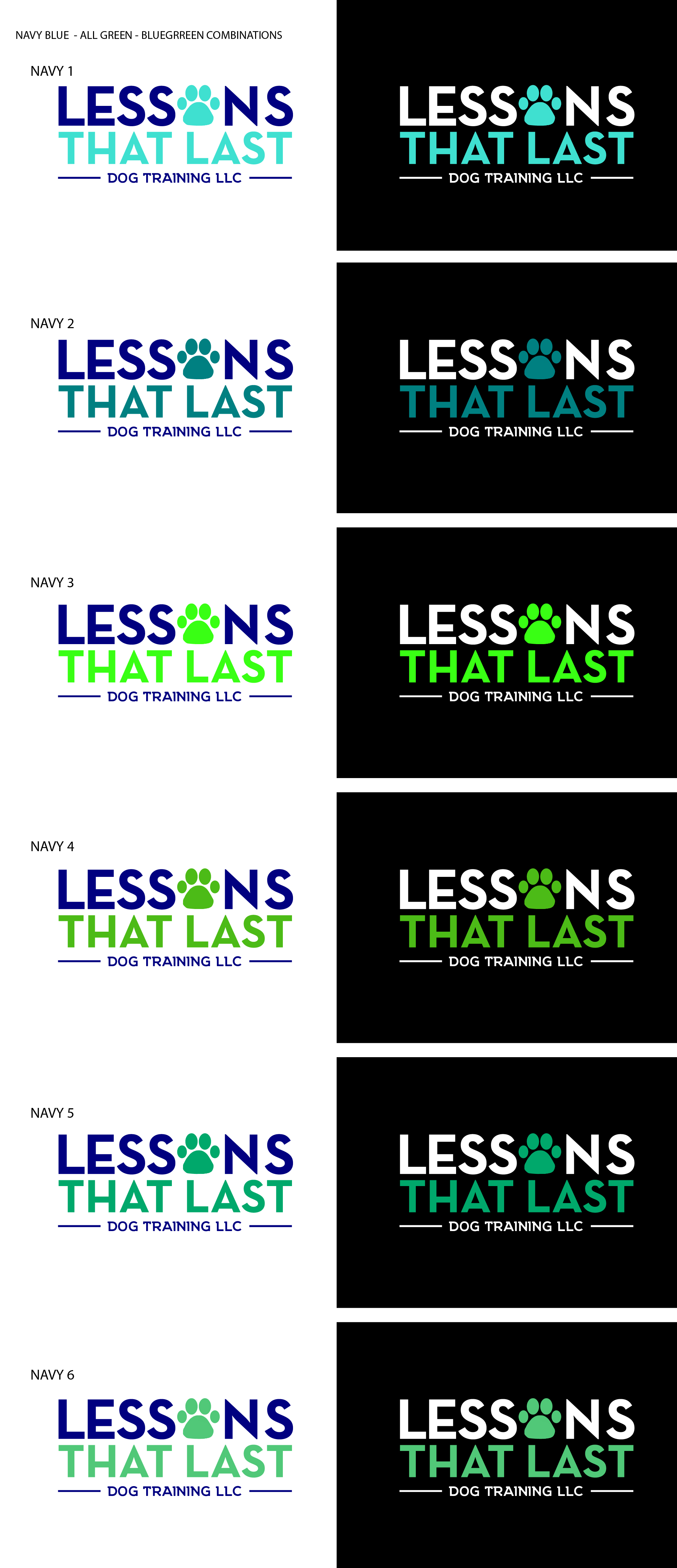 Logo Design by Fk_Design for Lessons That Last Dog Training LLC | Design #24727575