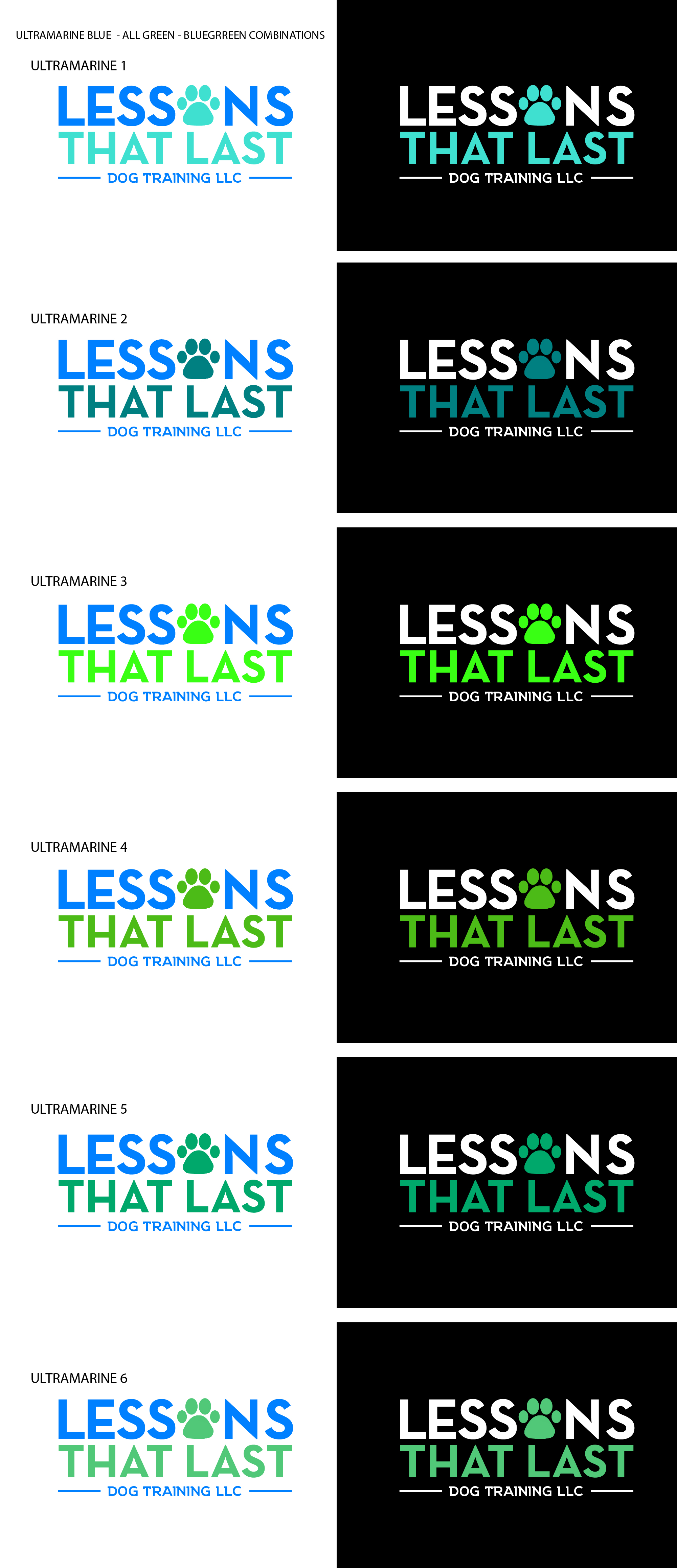 Diseño de Logo por Fk_Design para Lessons That Last Dog Training LLC | Diseño #24727576