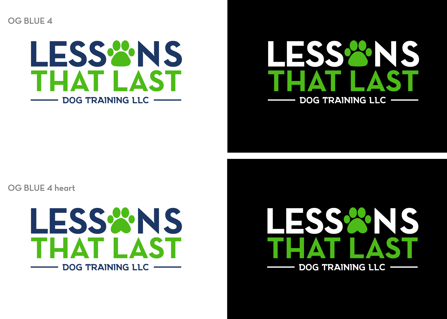 Diseño de Logo por Fk_Design para Lessons That Last Dog Training LLC | Diseño #24740567
