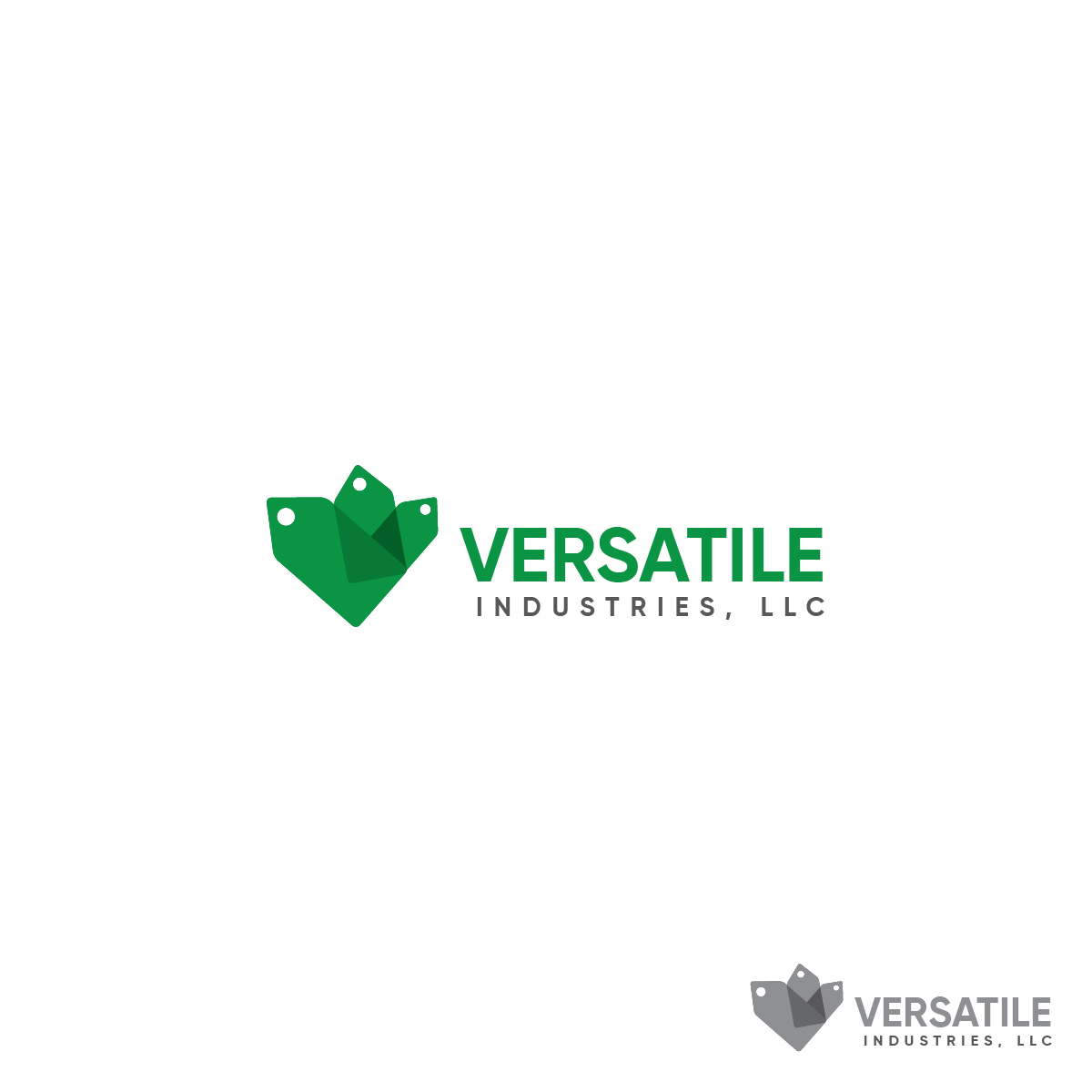 Bold, Upmarket, Manufacturing Logo Design for Versatile Industries, LLC