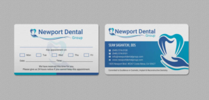 Business Card Design by INDIAN_Ashok for Newport Dental Group | Design: #24696417