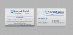 Business Card Design by INDIAN_Ashok for Newport Dental Group | Design: #24696419