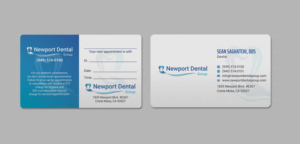 Business Card Design by INDIAN_Ashok for Newport Dental Group | Design: #24696421
