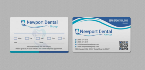 Business Card Design by INDIAN_Ashok for Newport Dental Group | Design: #24696426