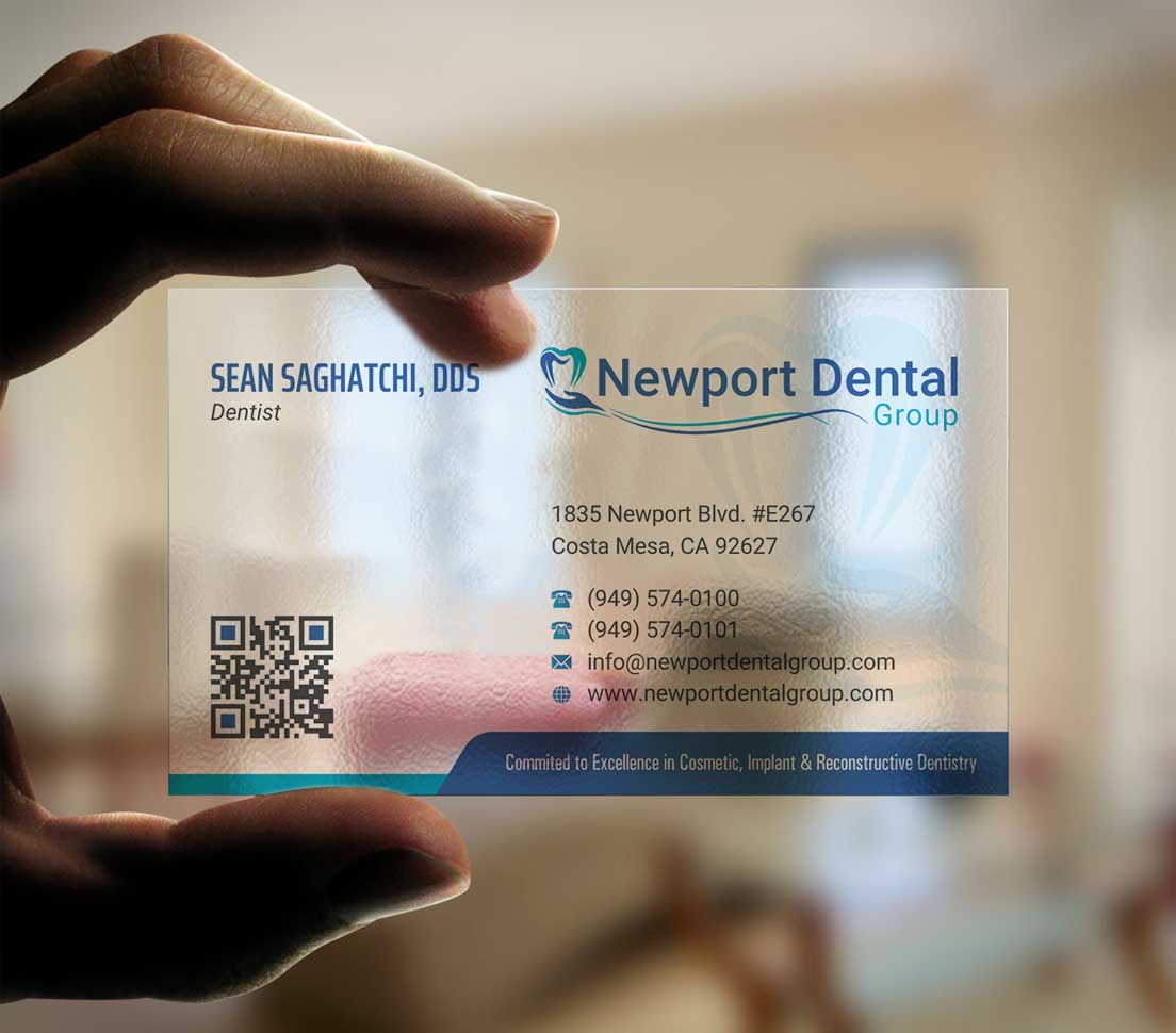 Business Card Design by INDIAN_Ashok for Newport Dental Group | Design #24696436