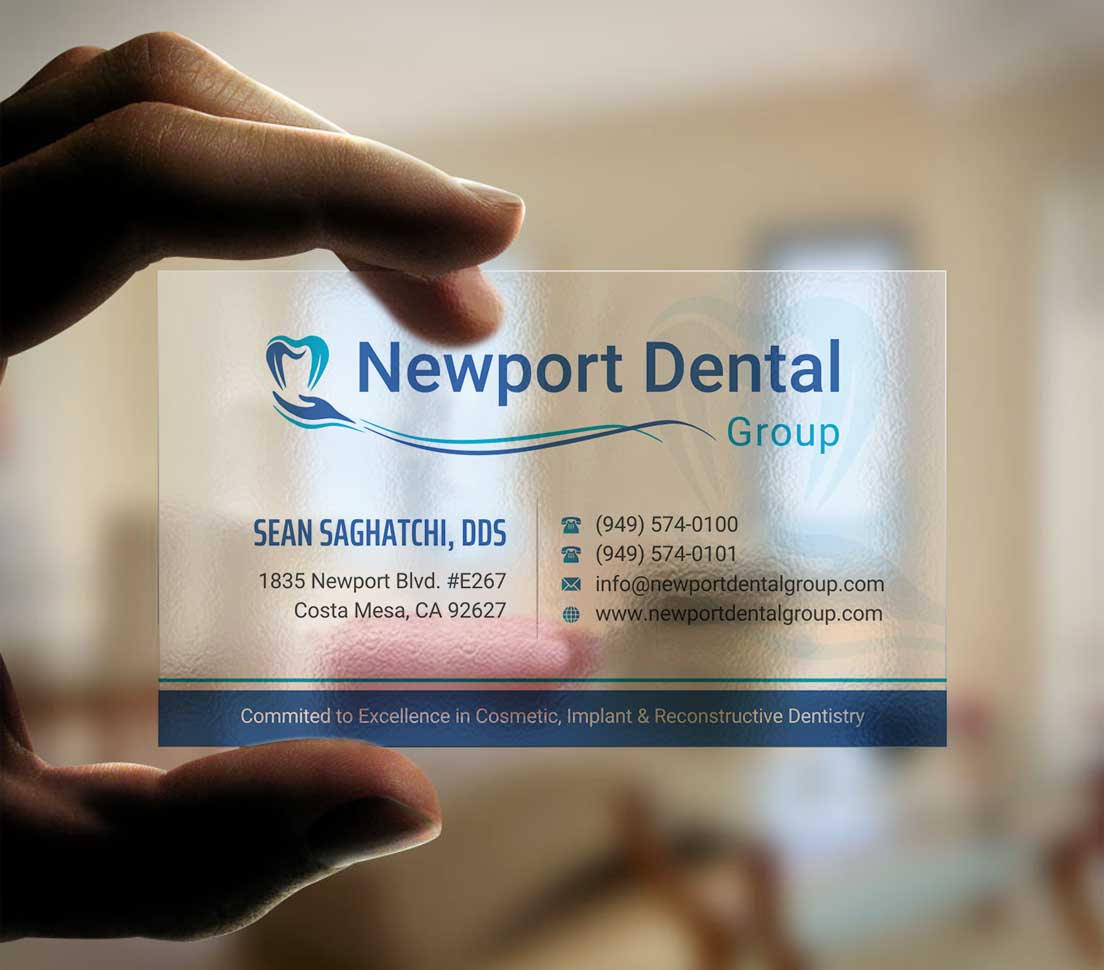 Business Card Design by INDIAN_Ashok for Newport Dental Group | Design #24696439
