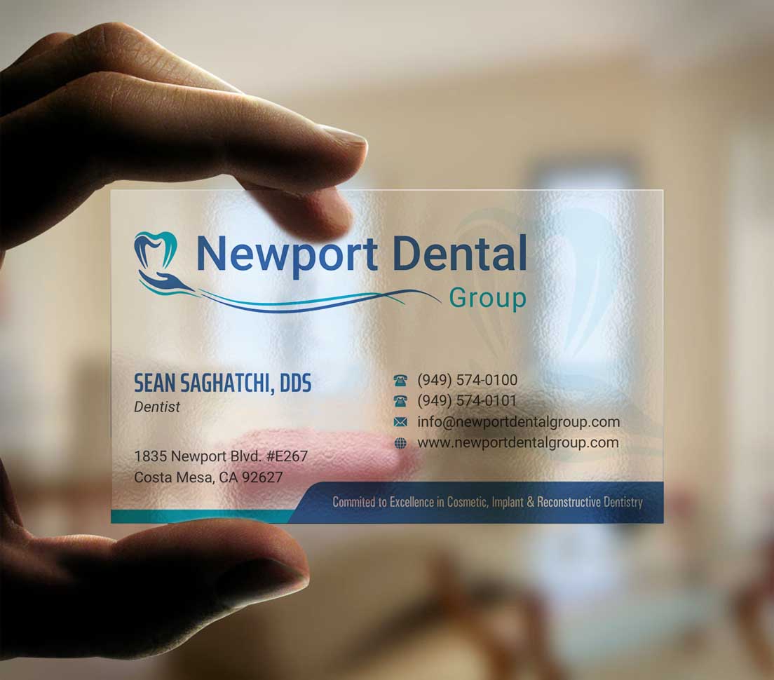 Business Card Design by INDIAN_Ashok for Newport Dental Group | Design #24696441