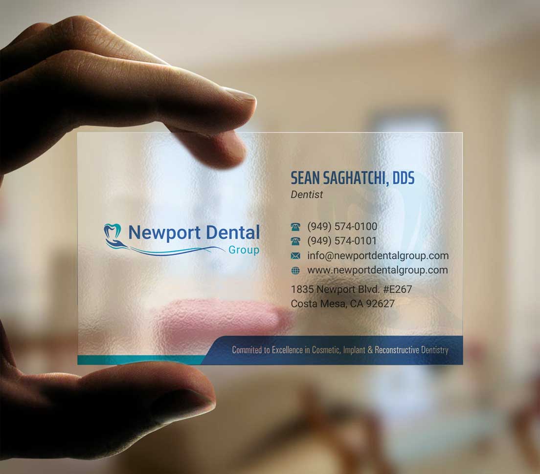 Business Card Design by INDIAN_Ashok for Newport Dental Group | Design #24696445