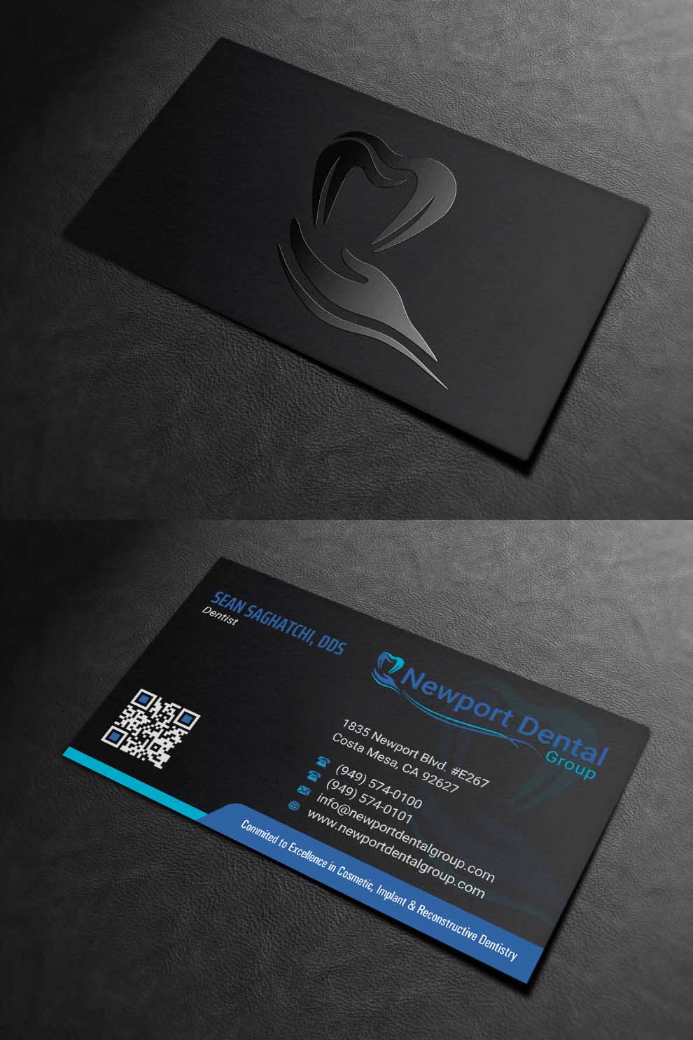 Business Card Design by INDIAN_Ashok for Newport Dental Group | Design #24696446