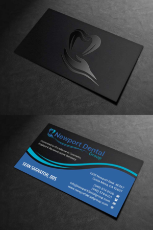 Business Card Design by INDIAN_Ashok for Newport Dental Group | Design: #24696448
