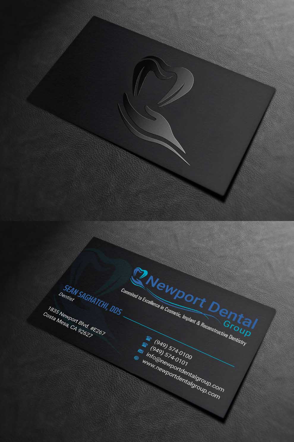 Design de Carte de Visite par INDIAN_Ashok pour Newport Dental Group | Design #24696450