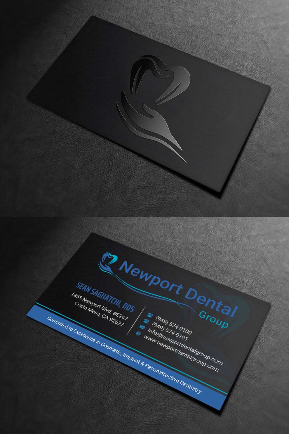 Business Card Design by INDIAN_Ashok for Newport Dental Group | Design #24696451