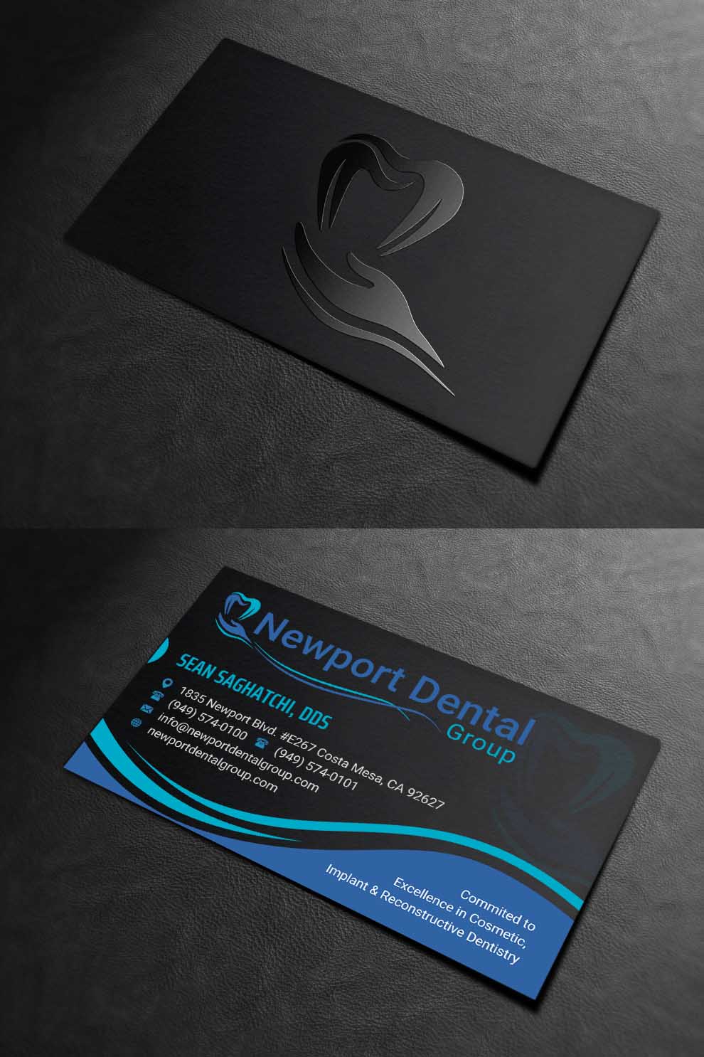Business Card Design by INDIAN_Ashok for Newport Dental Group | Design #24696453