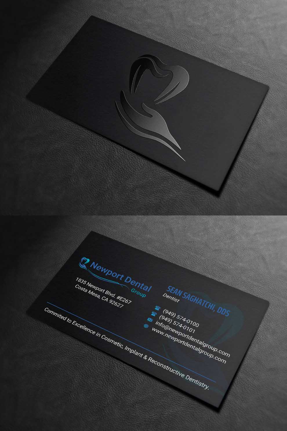 Business Card Design by INDIAN_Ashok for Newport Dental Group | Design #24696457