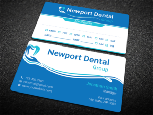 Business Card Design by Imagine design000 for Newport Dental Group | Design: #24692191