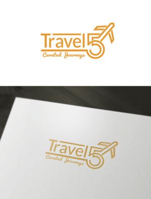 Travel55   (with bi-line of)   '..... curated journeys' | Logo Design by yudaharv