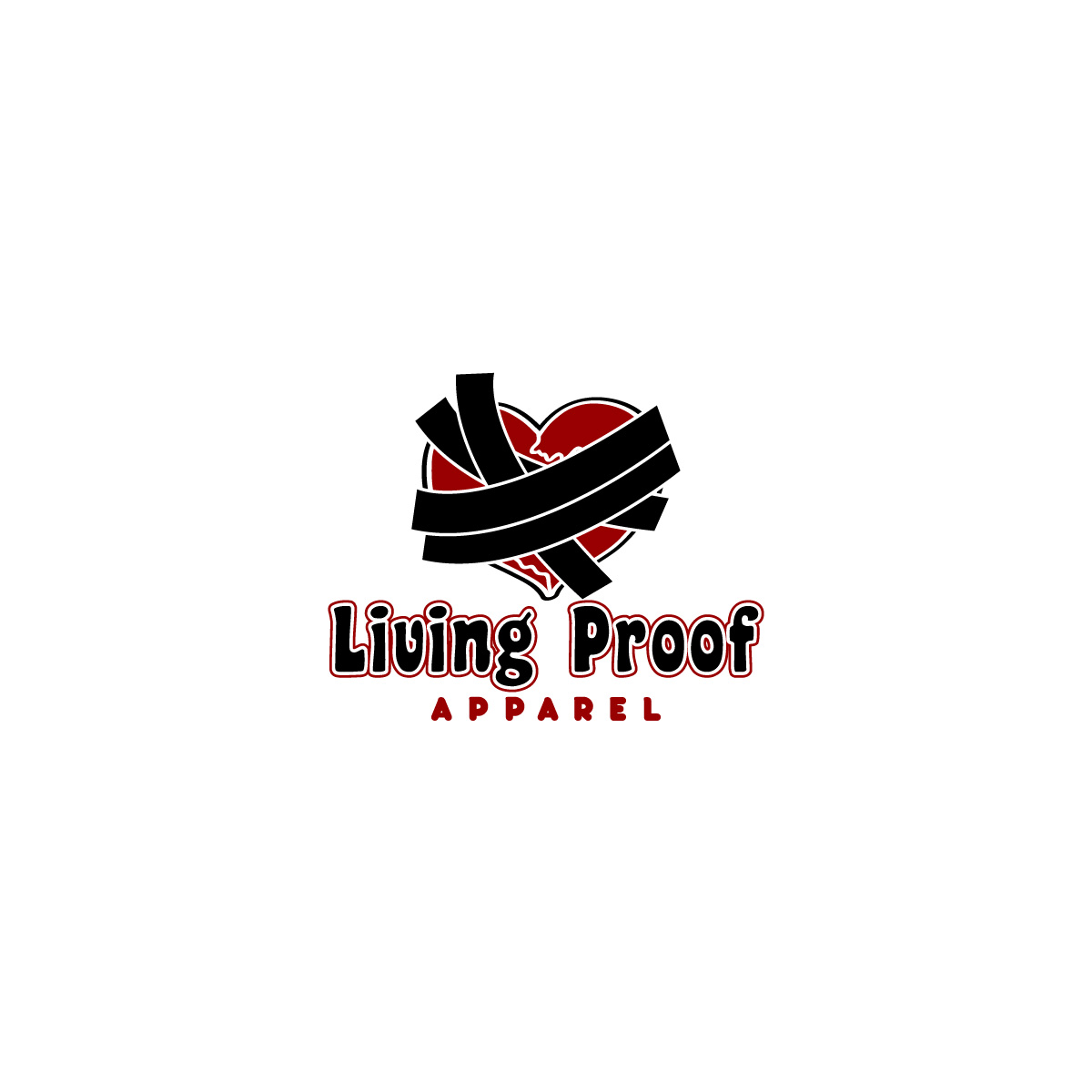 Logo Design by creative.bugs for Living proof apparel  | Design #24702153