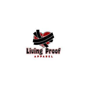 Logo Design by creative.bugs for Living proof apparel  | Design: #24702153