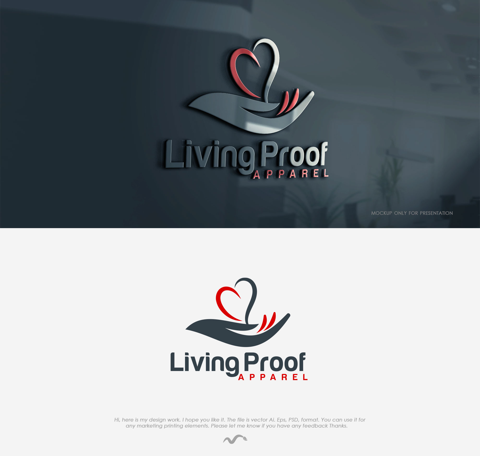 Logo Design by Mono.co for Living proof apparel  | Design #24698419