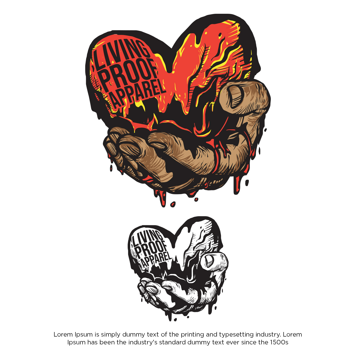 Logo Design by cahayafatimah for Living proof apparel  | Design #24696775