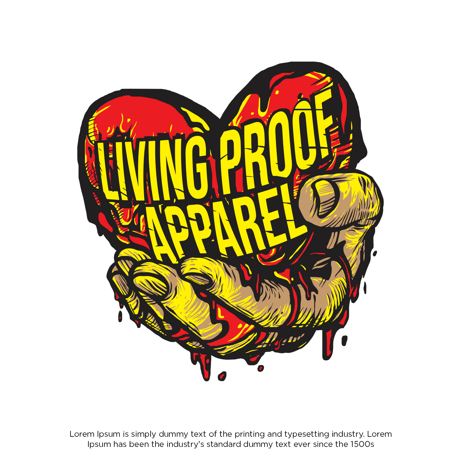 Logo Design by cahayafatimah for Living proof apparel  | Design #24698135