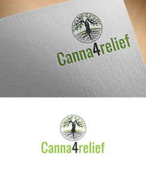 We would like to see what the logo looks like with Canna4relief written under it | Diseño de Logo por Aliqa Design