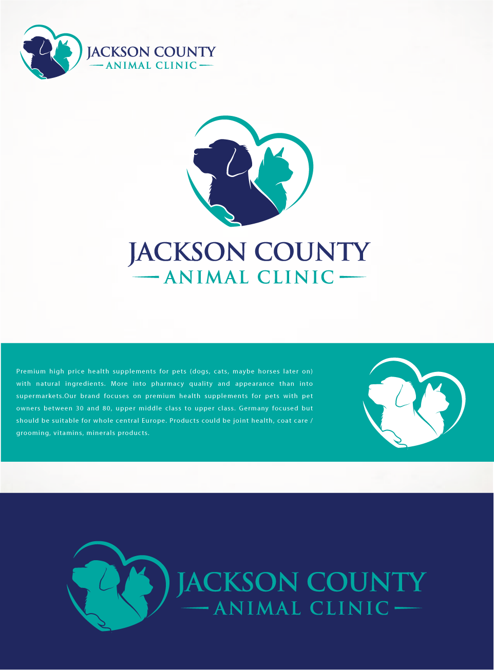 Logo Design by belovedboss for Jackson County Animal Clinic | Design #24722358