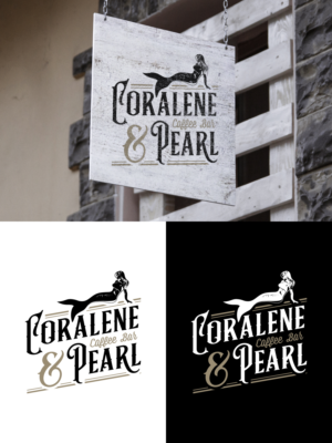 Coralene and Pearl Coffee Bar | Logo Design by ACK Design