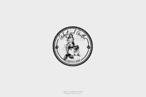 Coralene and Pearl Coffee Bar | Logo Design by InkThink by Scaurus