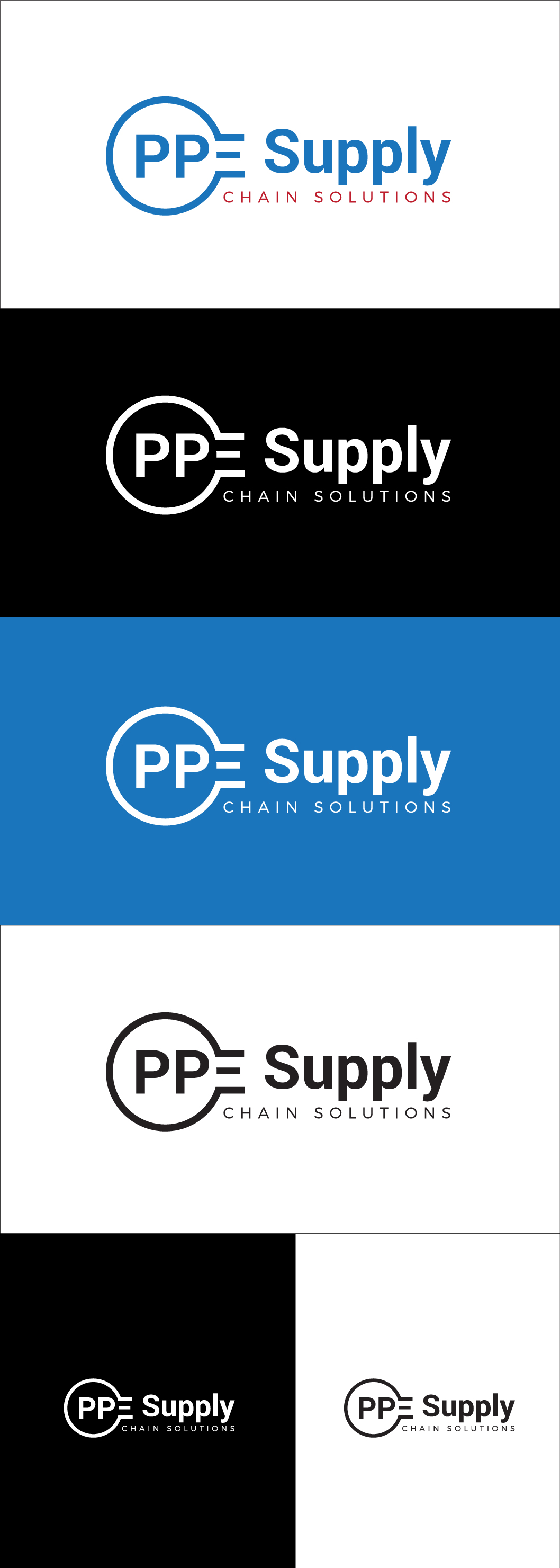 Logo Design by M Habib for PPE Supply Chain Solutions | Design #24708247