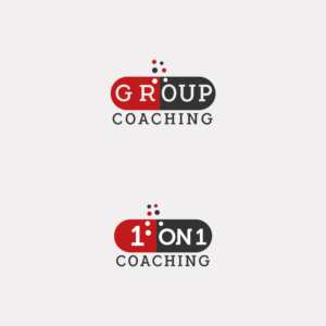 Logo 1: Group Coaching                      Logo 2: 1 on 1 Coaching | Logo Design by MG.graphics
