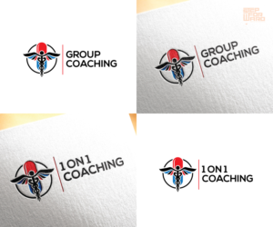 Logo 1: Group Coaching                      Logo 2: 1 on 1 Coaching | Logo Design by step forward 2