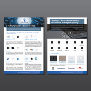 Z-wave Homes 1st Flyer promoting new business for home automation* | Flyer-Design von aspiremedia