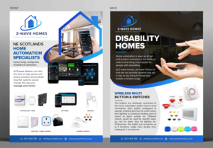 Z-wave Homes 1st Flyer promoting new business for home automation* | Flyer-Design von SAI DESIGNS