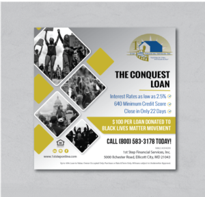 Conquest Loan Ad (8 x 8) | Flyer Design by alex989
