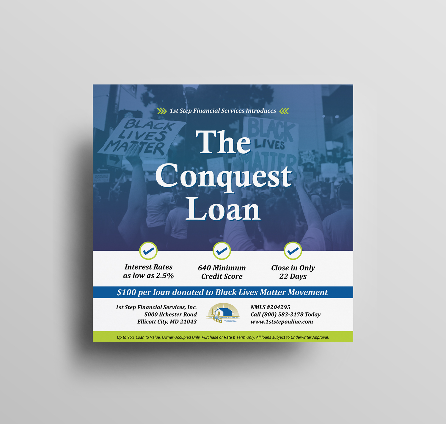 Flyer-Design von JK18 für 1st Step Financial Services, Inc. | Design #24716457