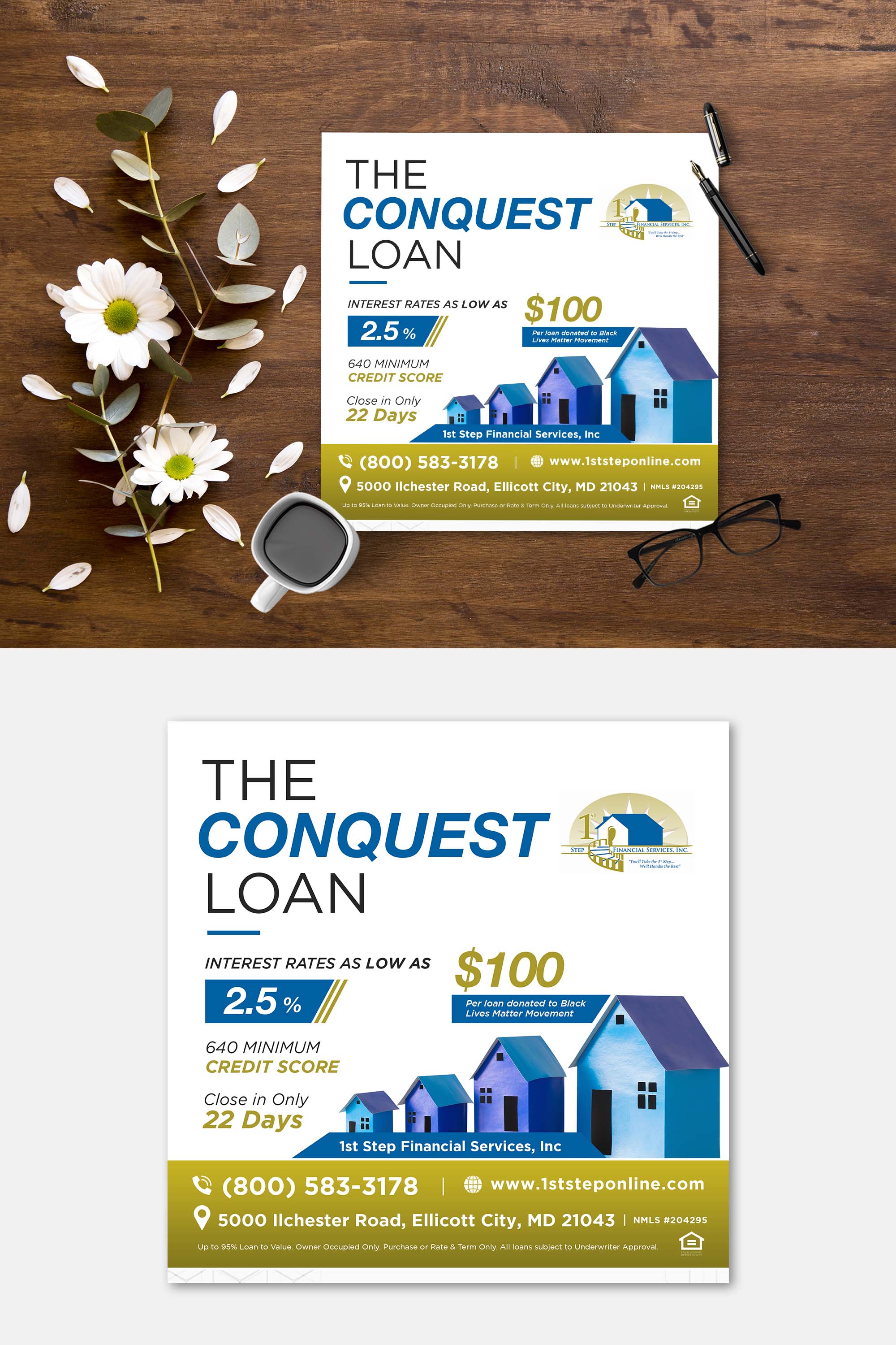 Flyer Design by debdesign for 1st Step Financial Services, Inc. | Design #24720224