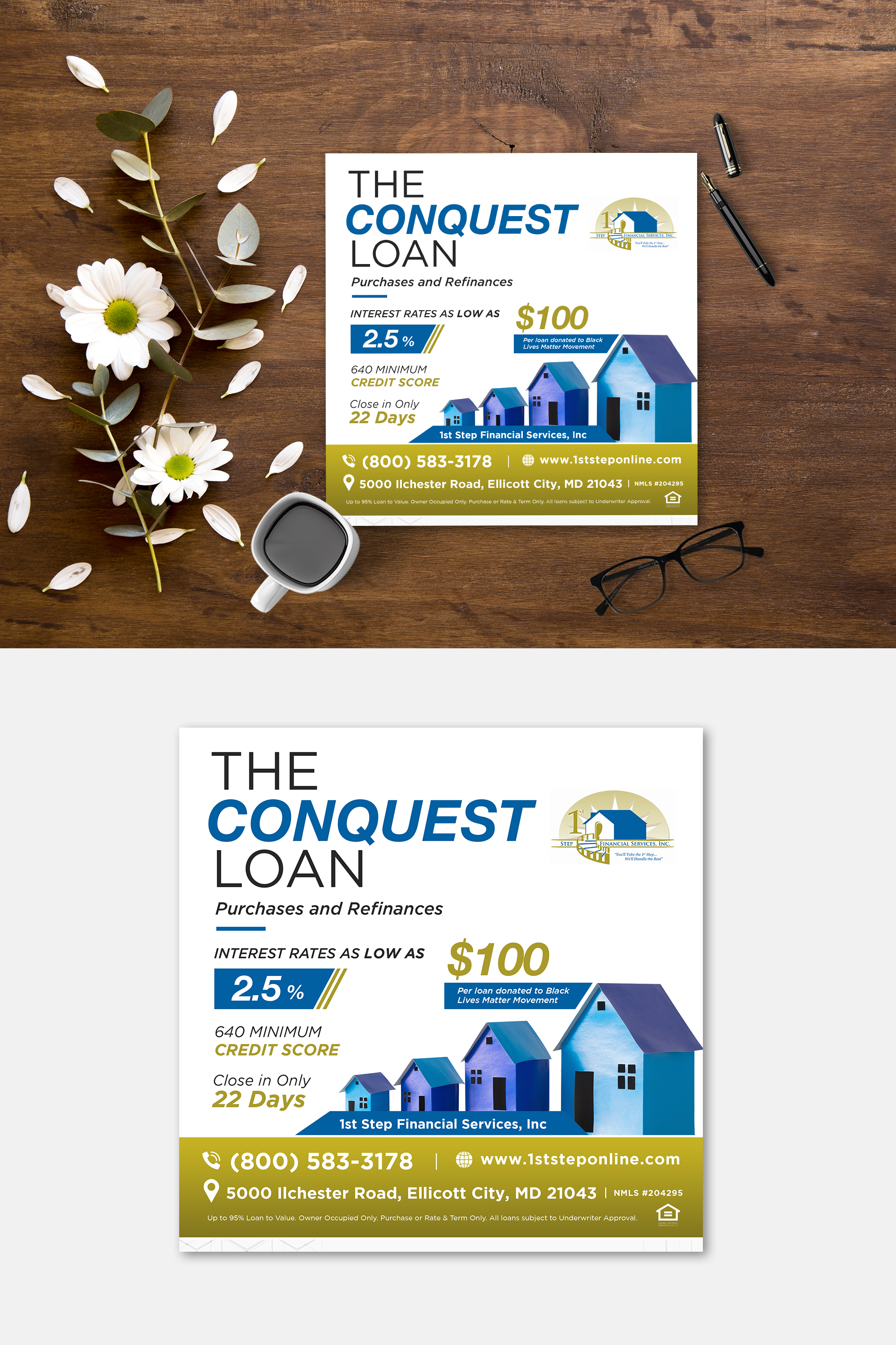 Flyer Design by debdesign for 1st Step Financial Services, Inc. | Design #24785274