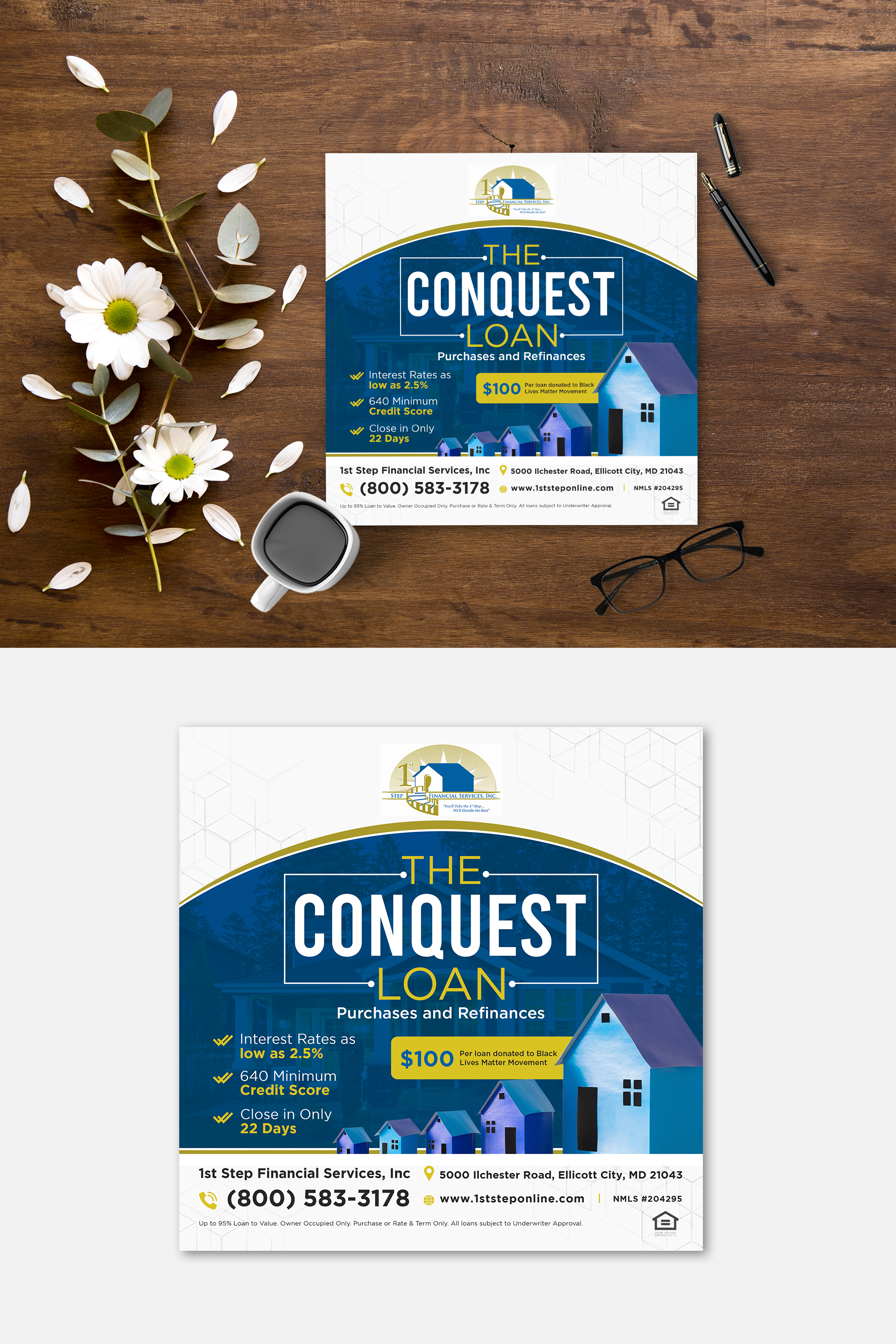 Flyer Design by debdesign for 1st Step Financial Services, Inc. | Design #24785291