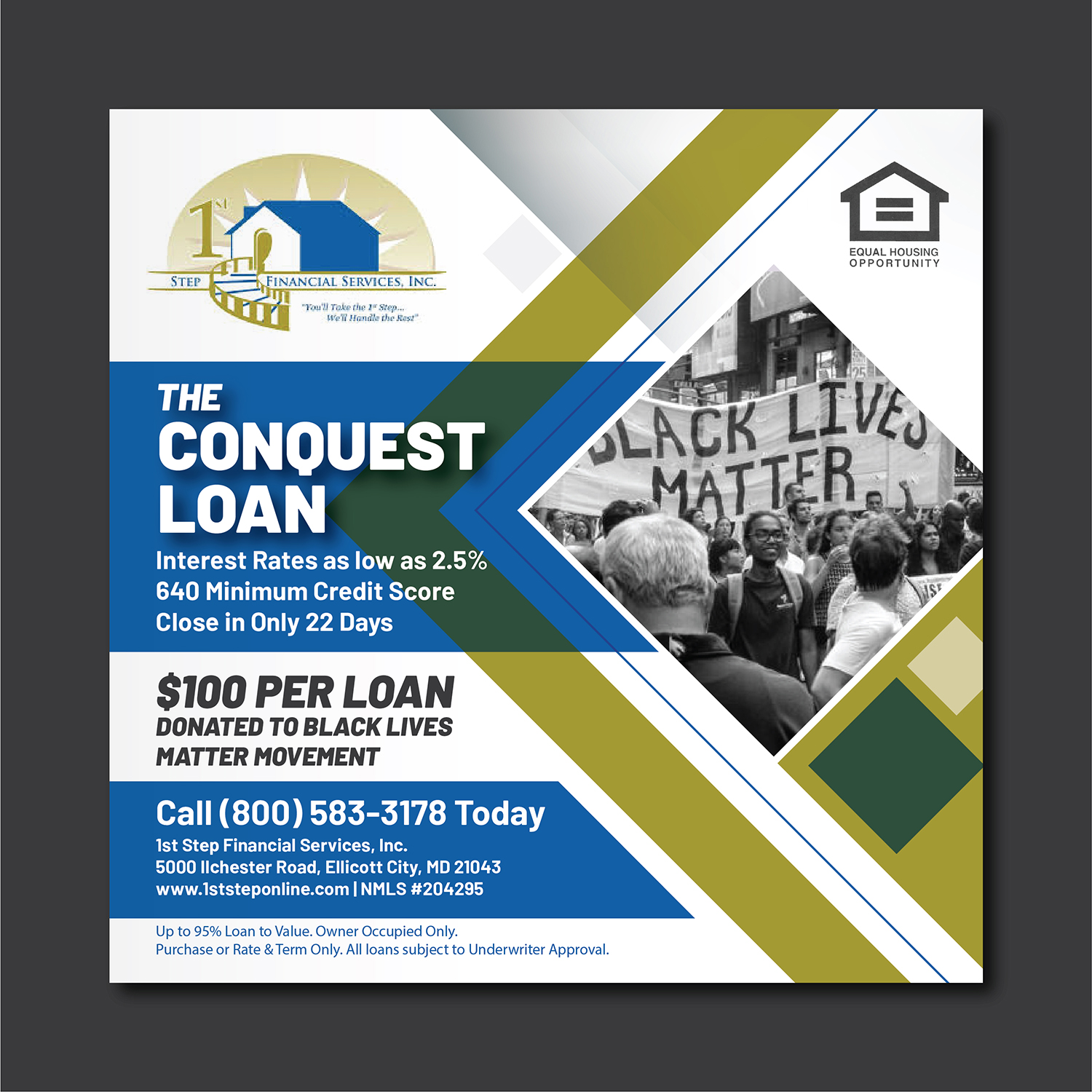 Flyer Design by Deziners Zone for 1st Step Financial Services, Inc. | Design #24722271