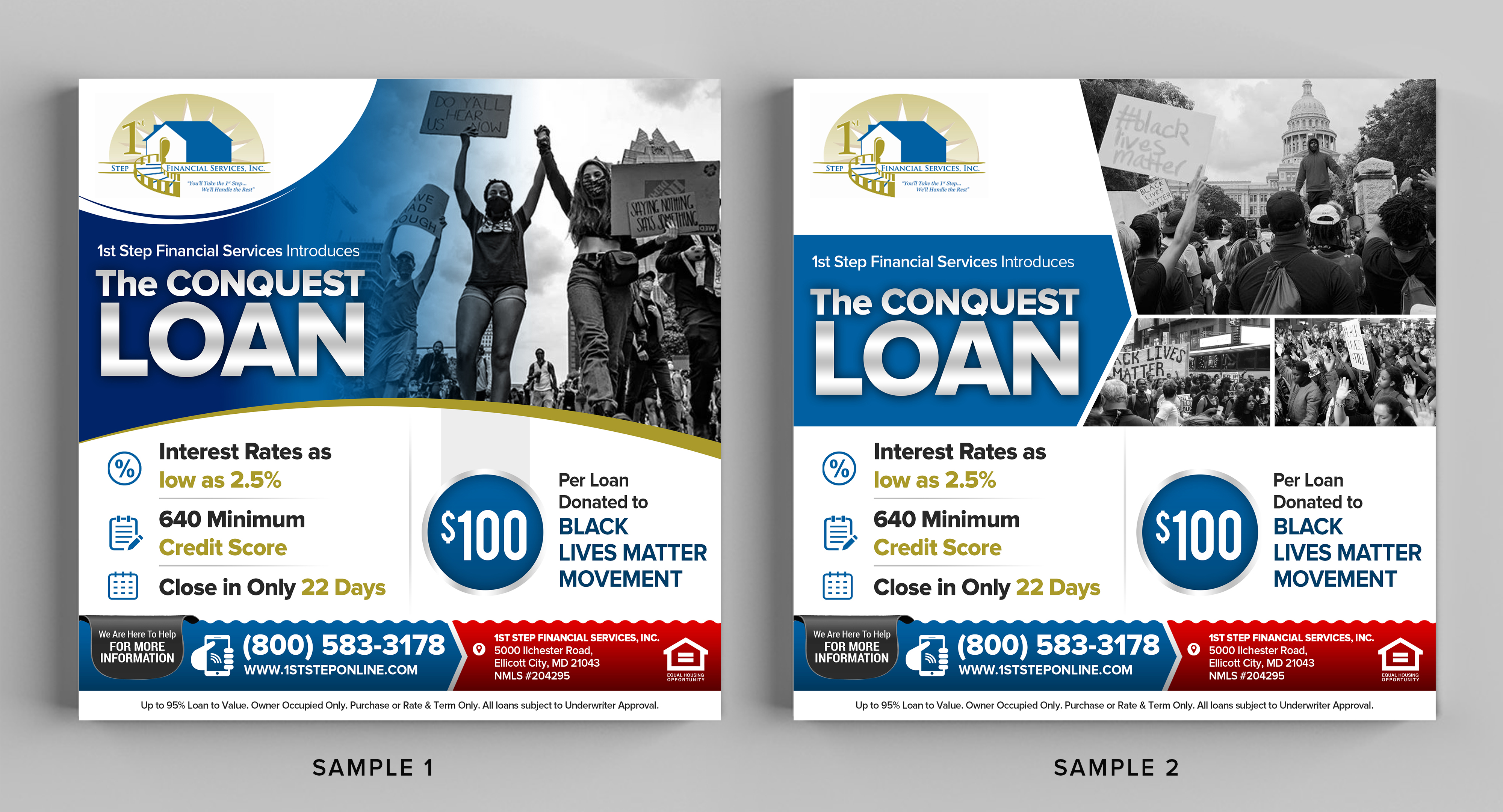 Flyer Design by SAI DESIGNS for 1st Step Financial Services, Inc. | Design #24718895