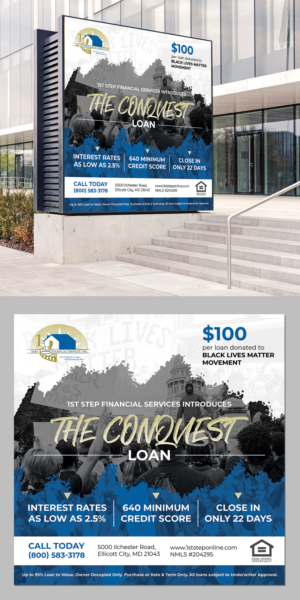 Flyer Design by BLUE WINGS for 1st Step Financial Services, Inc. | Design #24717027