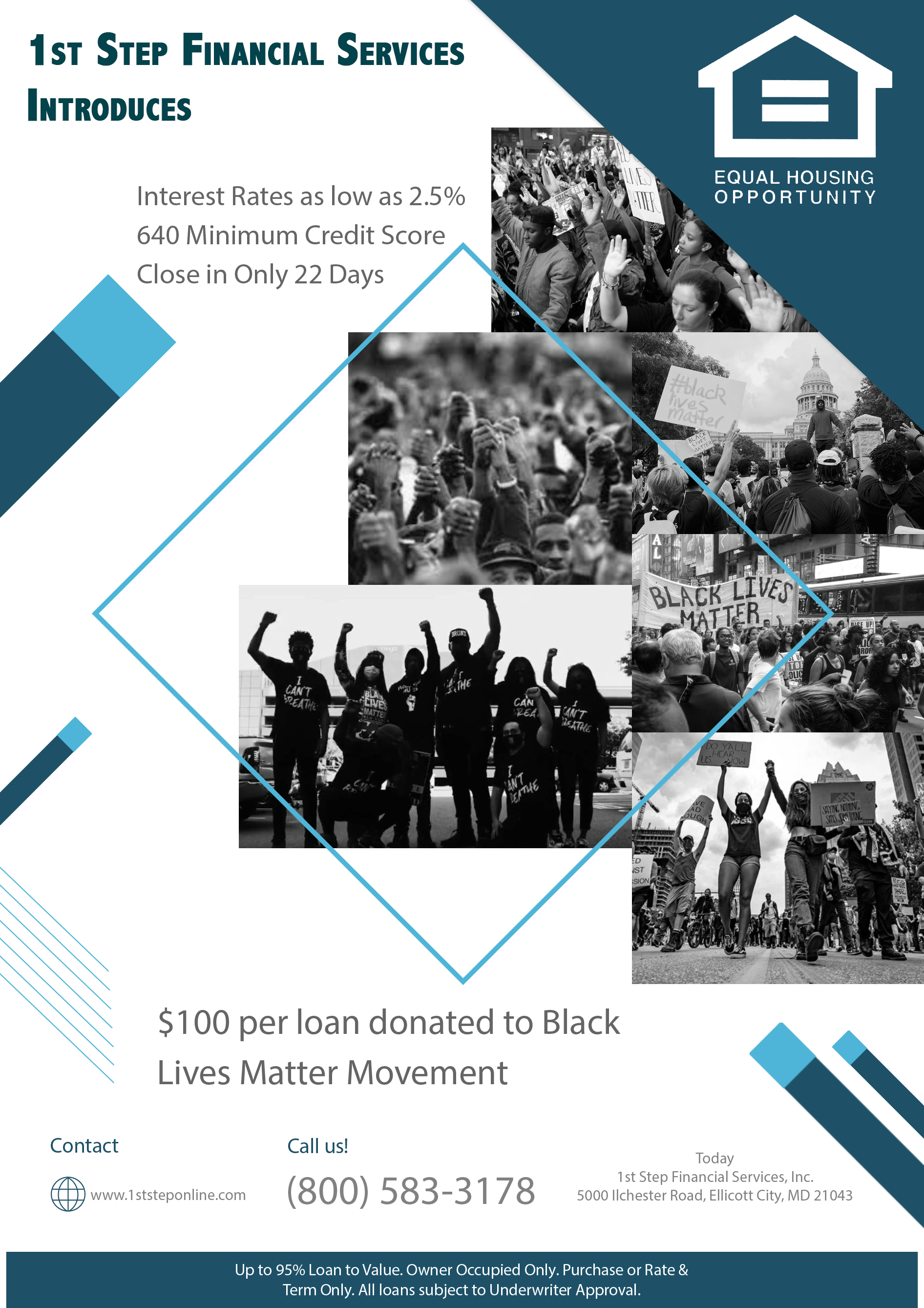 Design de Flyer par A+ Production pour 1st Step Financial Services, Inc. | Design #24716063