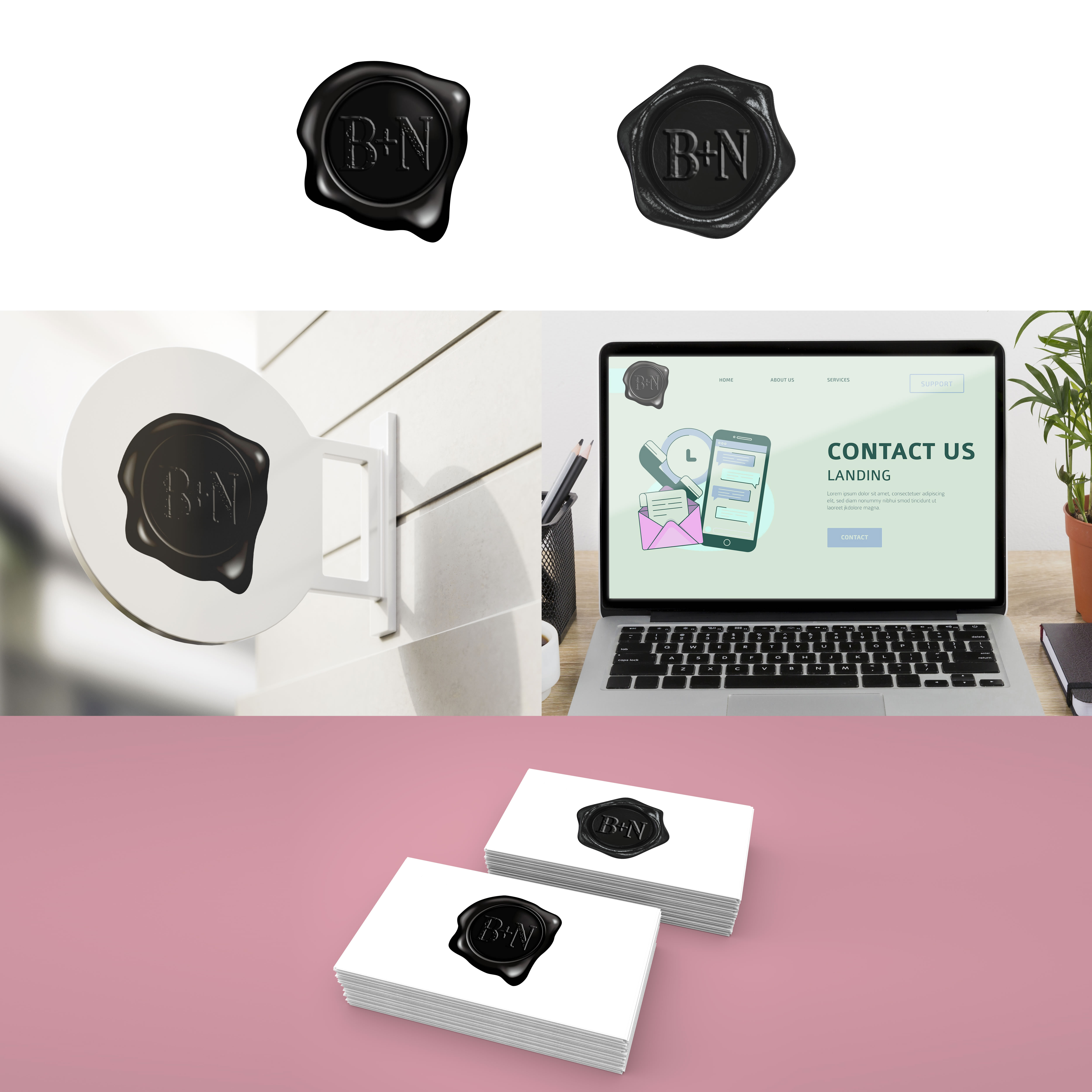 Logo-Design von S maurya für Blanc + Nero  | Design #24757334