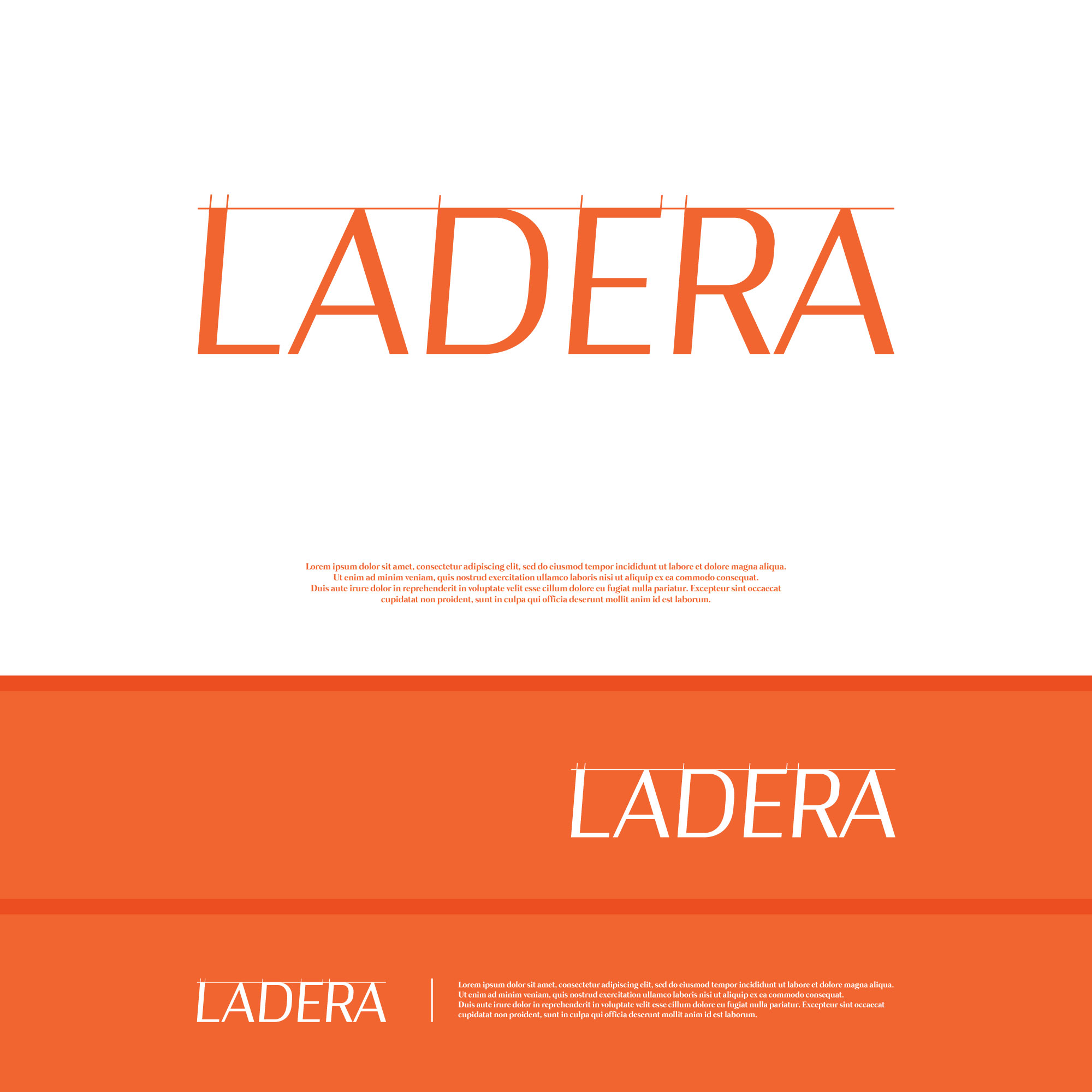 Logo Design by Rudi_Wicaksono for LADERA CONSTRUCTION LLC | Design #24859338