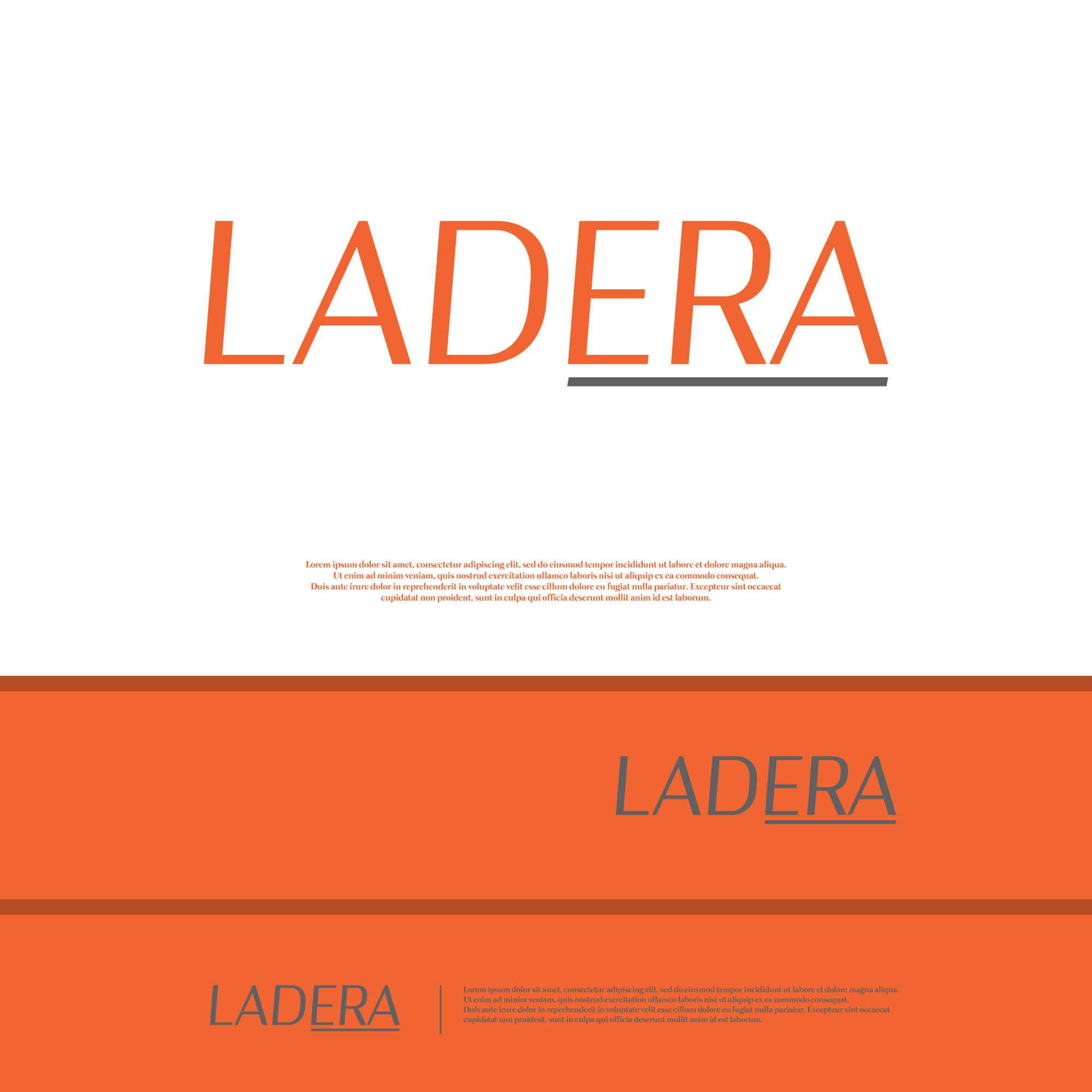 Logo Design by Rudi_Wicaksono for LADERA CONSTRUCTION LLC | Design #24859388